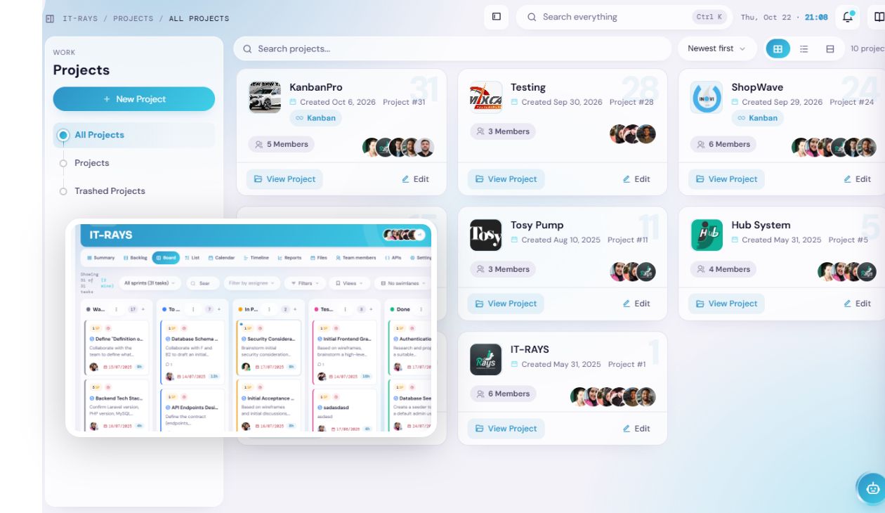 The Deliver hub: the board, a story and its test results